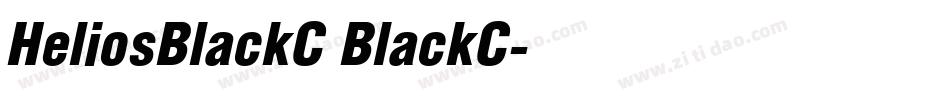 HeliosBlackC BlackC字体转换